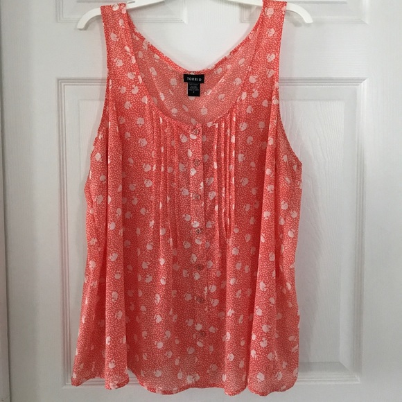 SOLD - Torrid Floral Tulip Back Tank - Size 2 - Picture 5 of 8